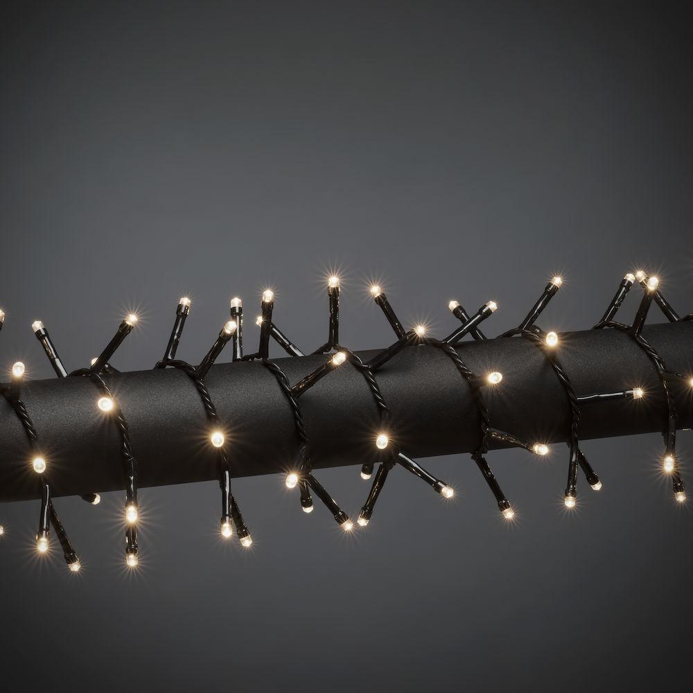 Cluster lighting - led weihnachtsbeleuchtung innen - 200 lichter - 4,3 meter - warmweiß