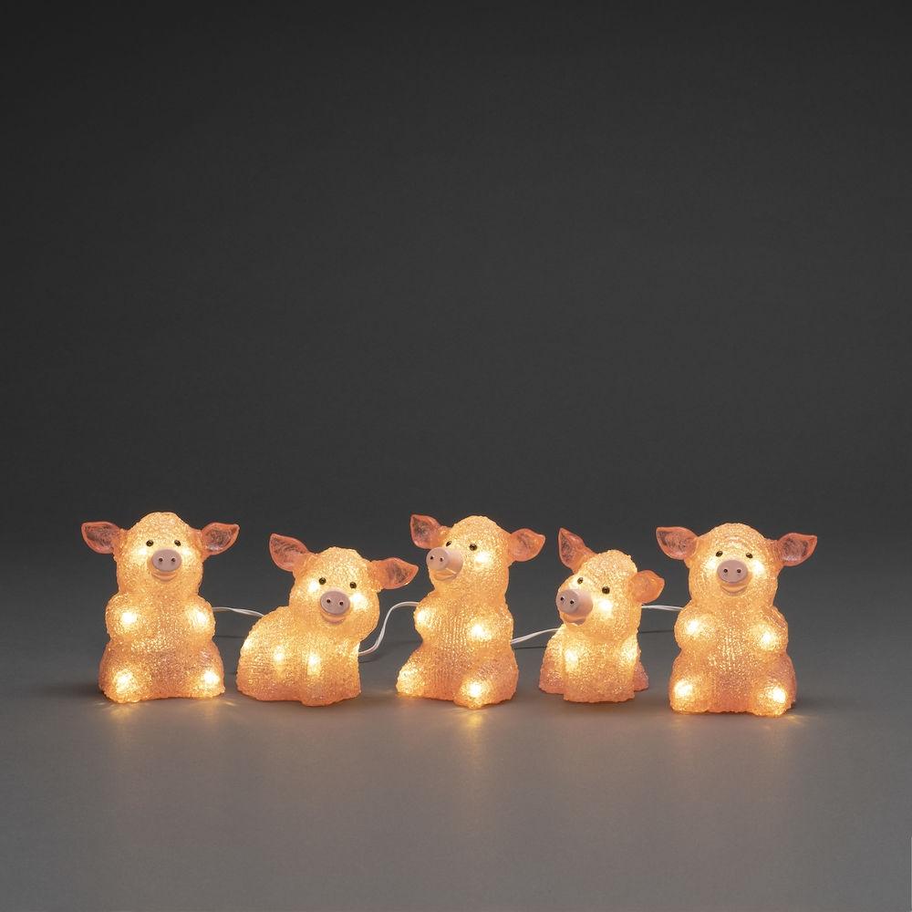 Weihnachtsfiguren - Kleine Schweine - Konstsmide