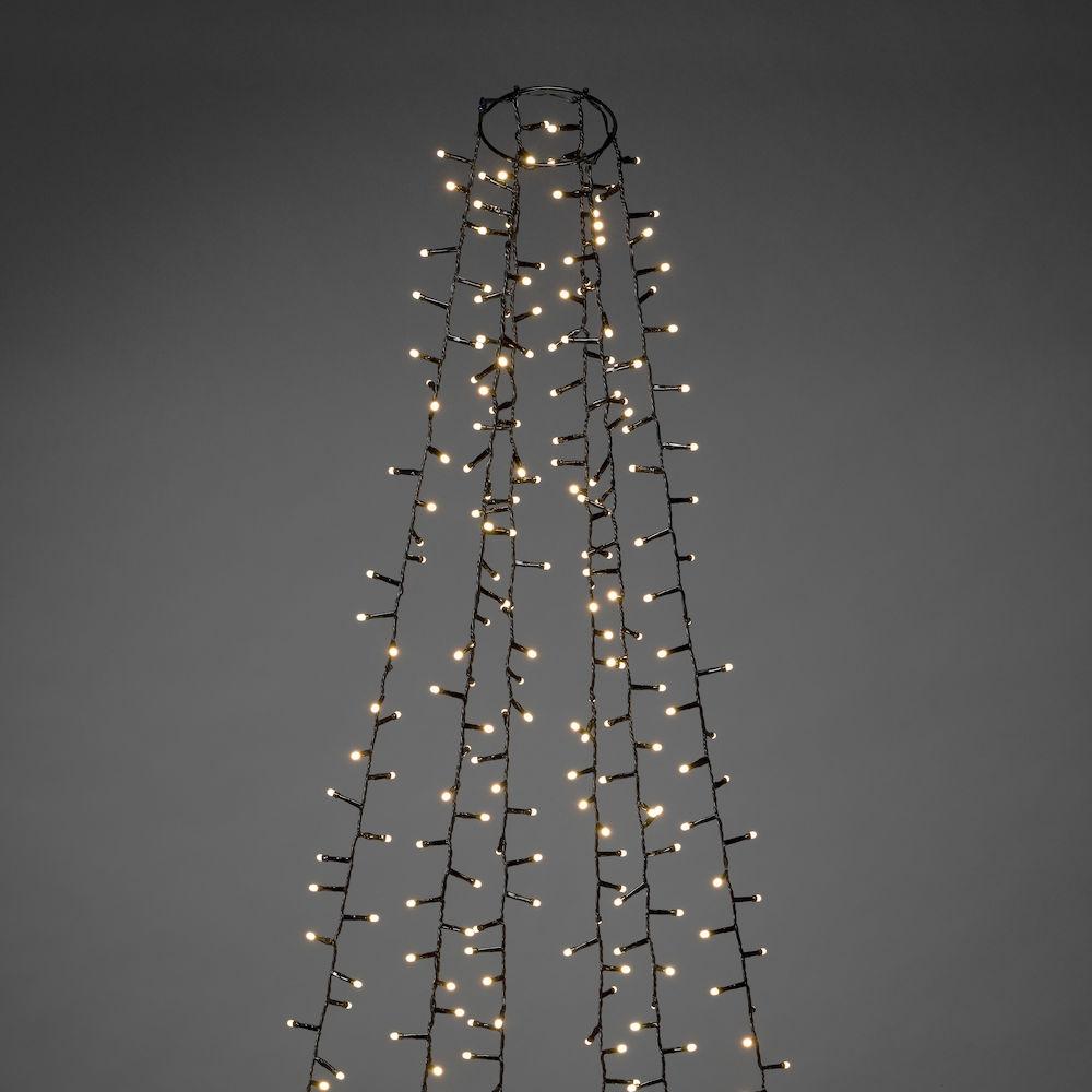 Lichtmantel - LED-Weihnachtsbeleuchtung für innen und außen - 1080 Lichter - 4 Meter - warmweiß