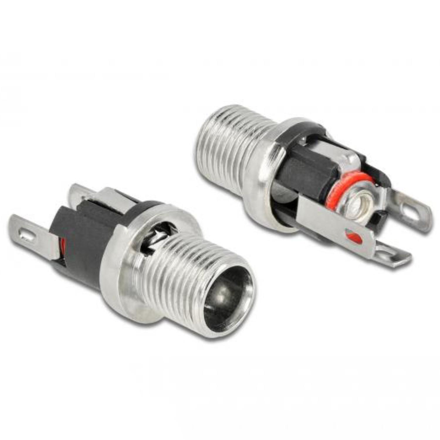 Delock Stecker DC 5,5 x 2,5 x 12,0 mm Anschlussbuchse, Lötversion - Delock