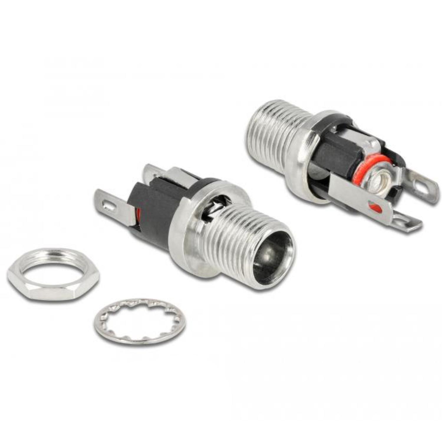 Delock Stecker DC 5,5 x 2,5 x 12,0 mm Anschlussbuchse, Lötversion - Delock