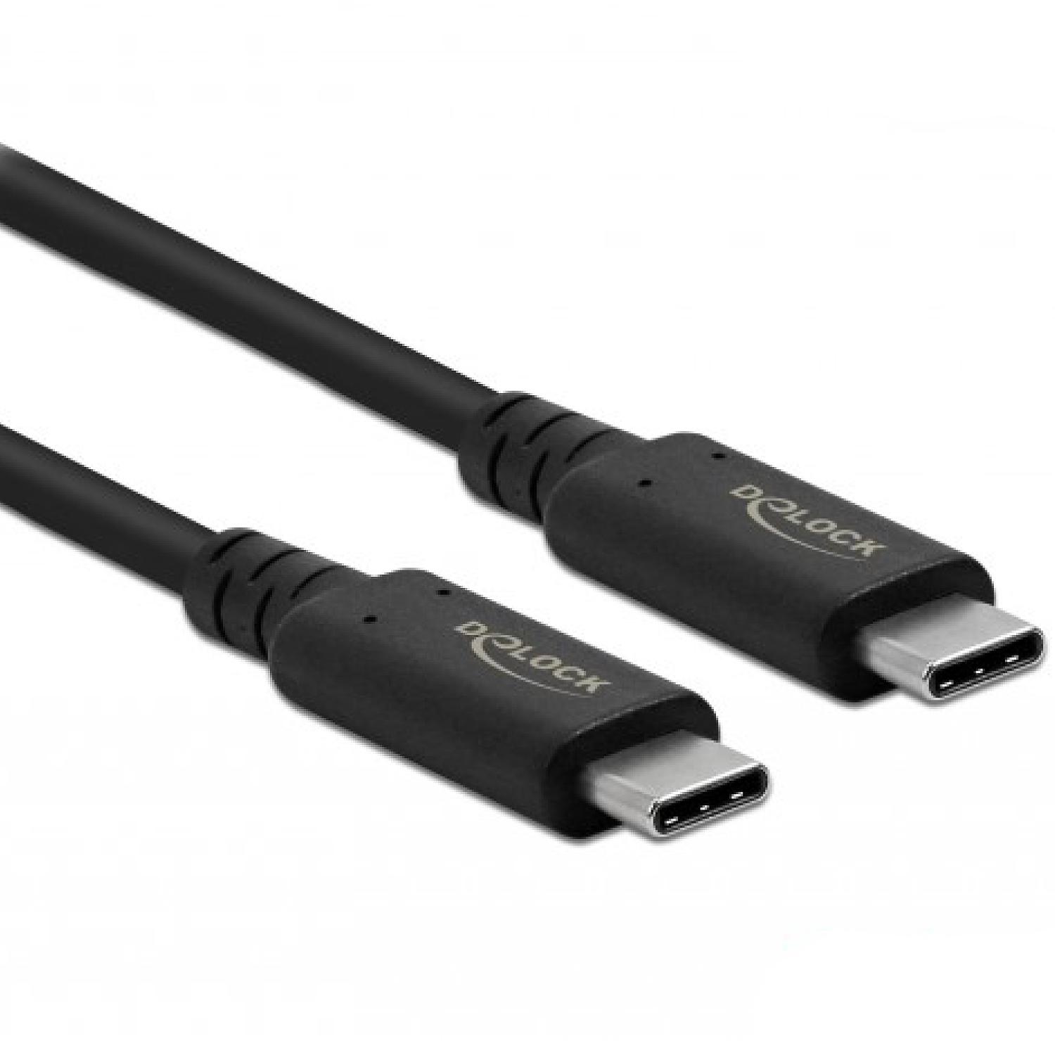 Delock USB4, USB-C zu USB-C, koaxial, 80 cm.