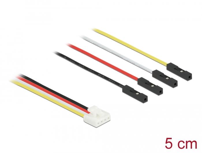 Delock Konvertierung IOT Grove Kabel 4 Pin Stecker zu 4 x Jumper Buchse 5 cm
