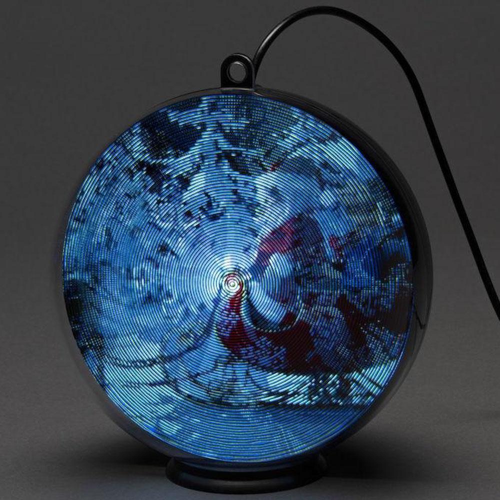 Weihnachtskugel mit Display - LED-Weihnachtsbeleuchtung für innen - 64 Lichter - USB - 15 cm - warmweiß