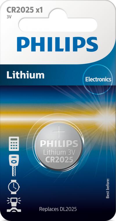 Philips Lithium CR2025 Blister 1 - Philips