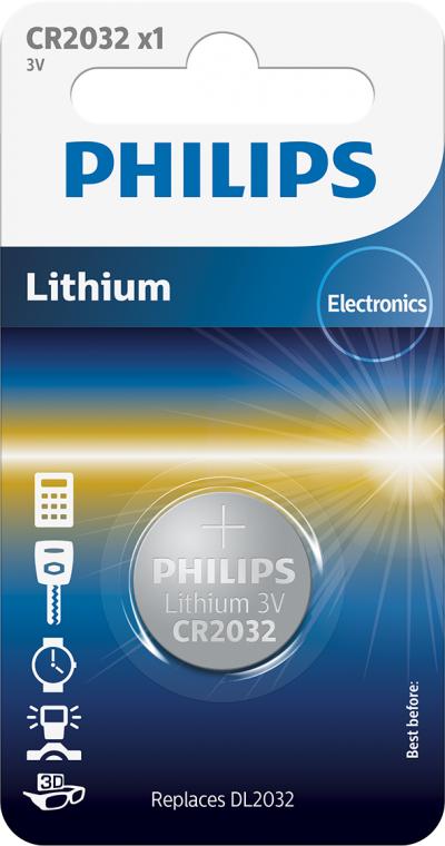 Philips Lithium CR2032 Blister 1 - Philips