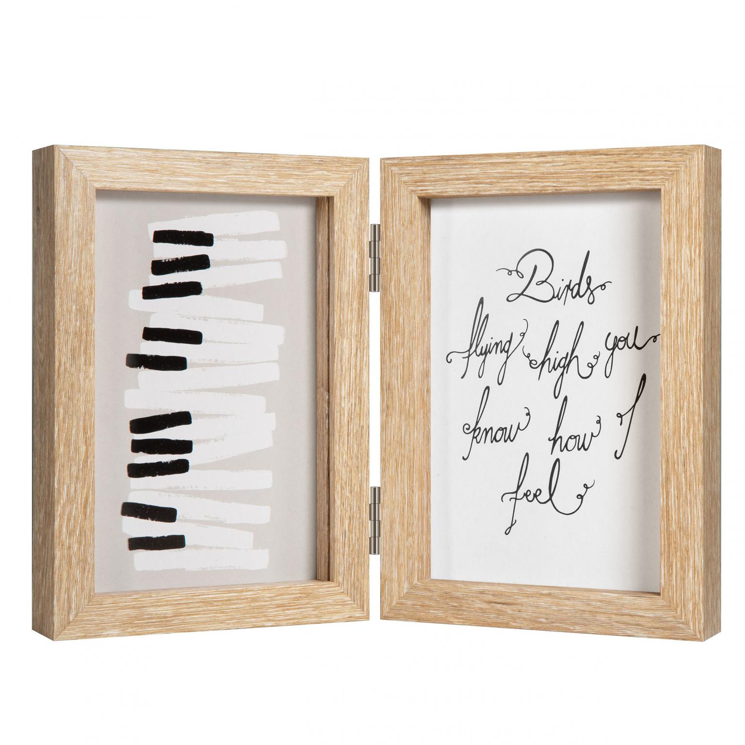 PIANO Bilderrahmen 2x 10x15 cm. natur Eiche