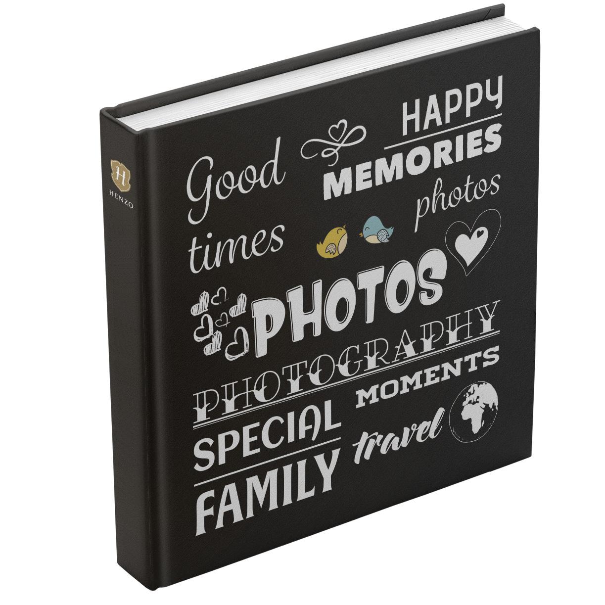 Foto album Wording zwart - Henzo