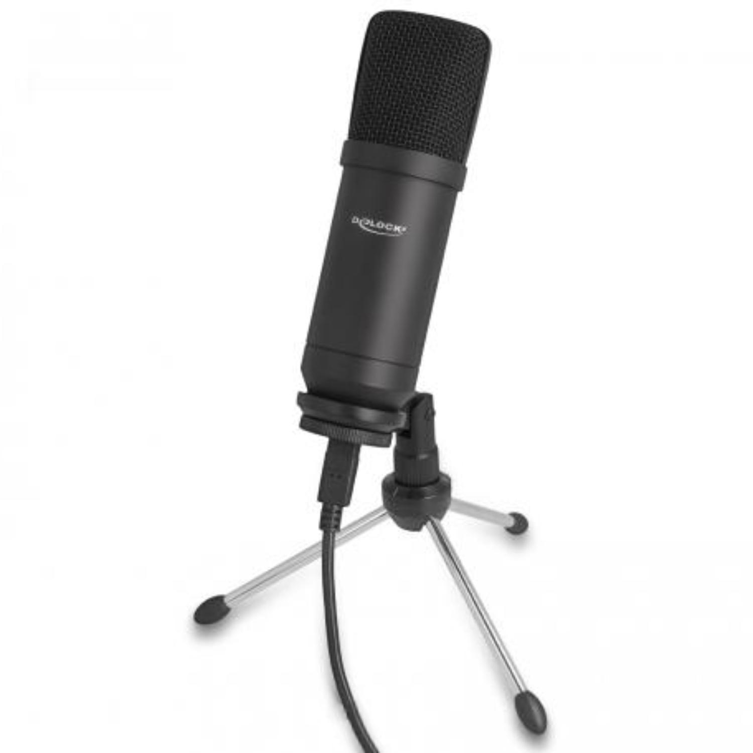 Delock Professionelles USB-Kondensatormikrofon 24 Bit / 192 kHz für PC und - Delock