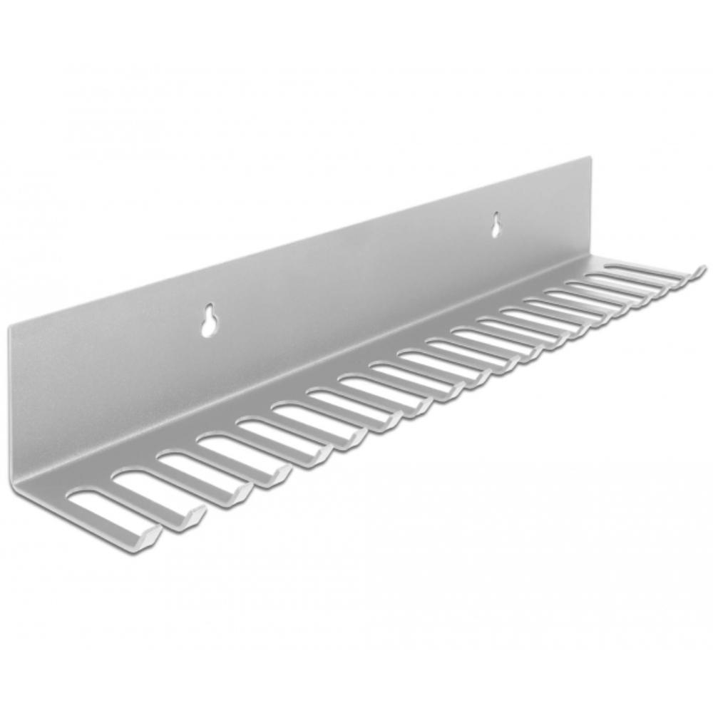 Delock Kabelhalterung 318 x 65 mm zur Wandmontage grau