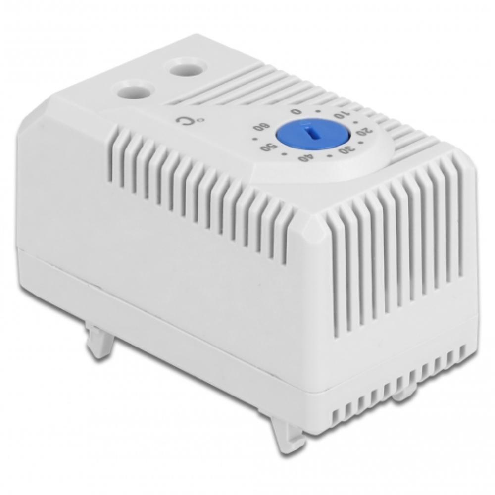 Delock Thermostat mit Öffner-Kontakt für Hutschiene - Delock