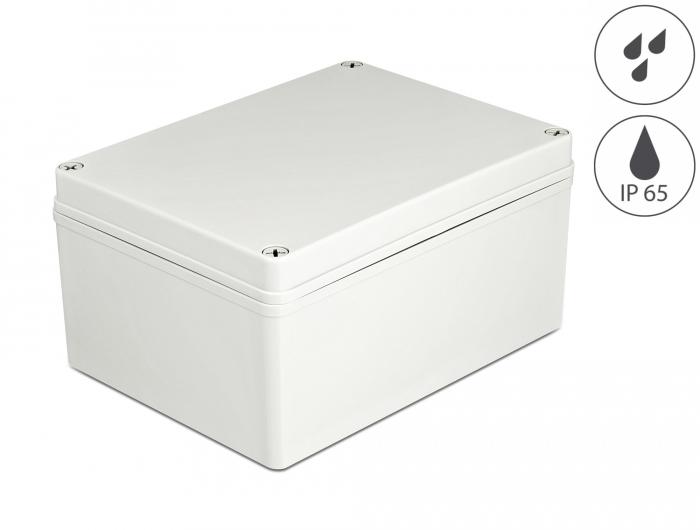 Delock Installationsgehäuse IP65 wasserdicht 200 x 150 x 100 mm grau - Delock