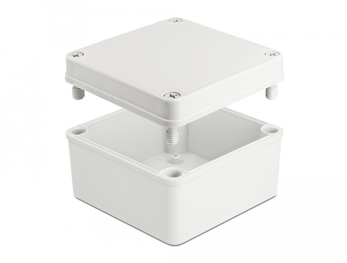 Delock Einbaugehäuse IP65 wasserdicht 125 x 125 x 75 mm grau - Delock