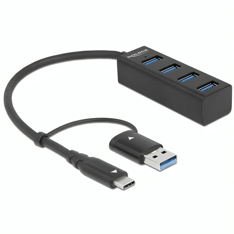USB-C-Hub - 4 Anschlüsse - Delock
