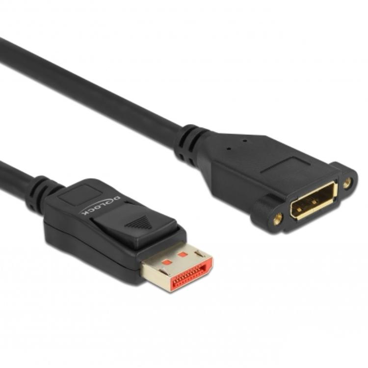 Delock DisplayPort Verlängerungskabel für Installation 8K 60 Hz 2 m - Delock