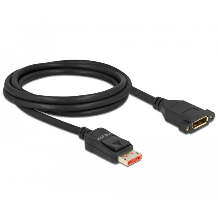 Delock DisplayPort Verlängerungskabel für Installation 8K 60 Hz 2 m - Delock