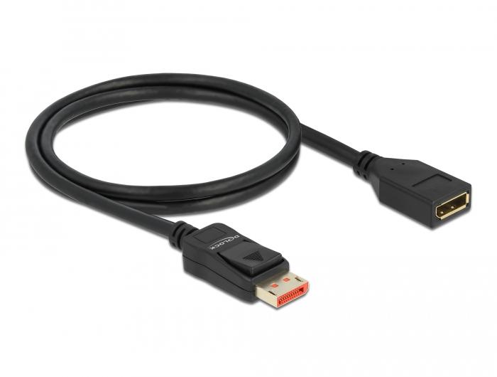 Delock DisplayPort-Verlängerungskabel 8K 60 Hz 1 m - Delock