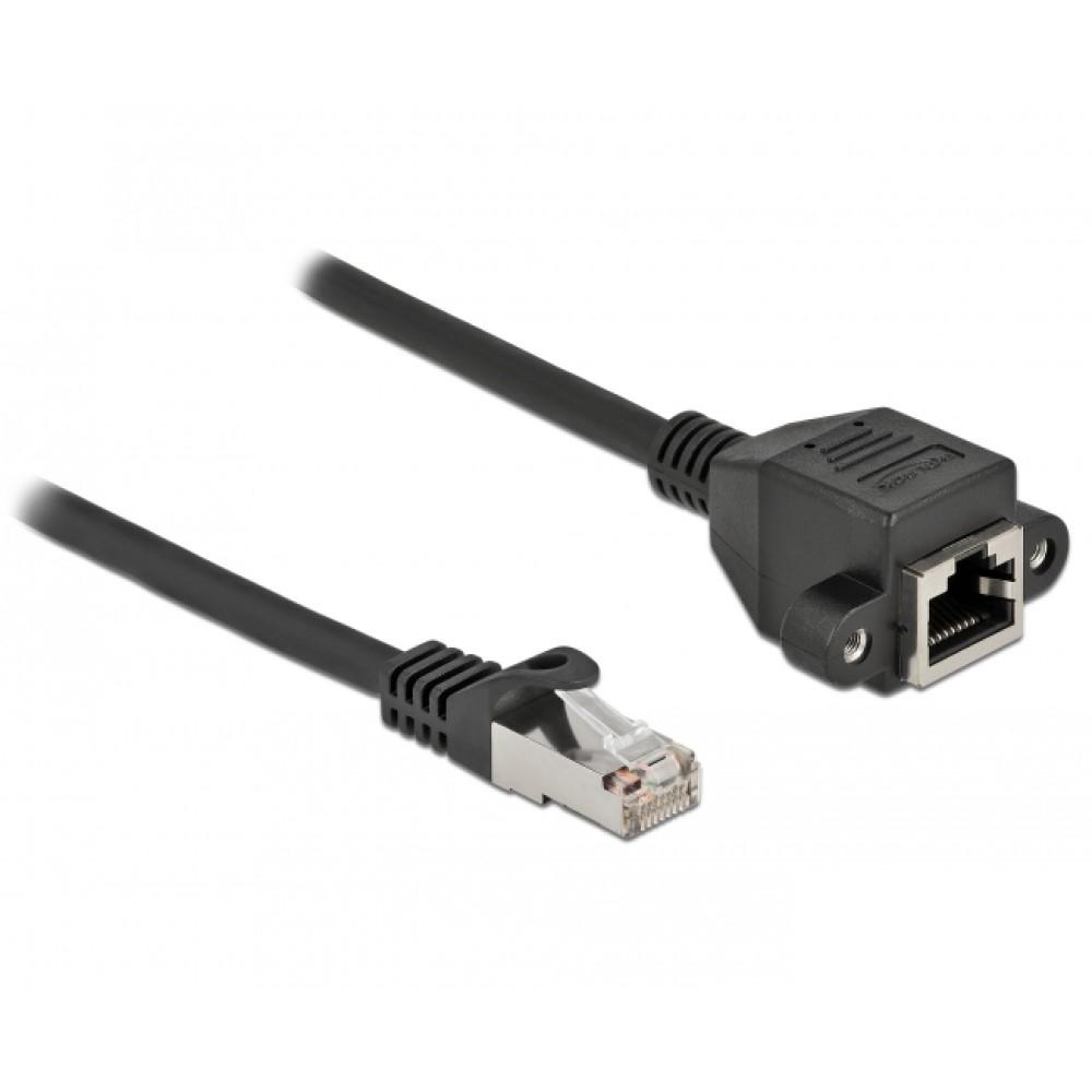 S/FTP-Verlängerungskabel Cat 6a - Delock