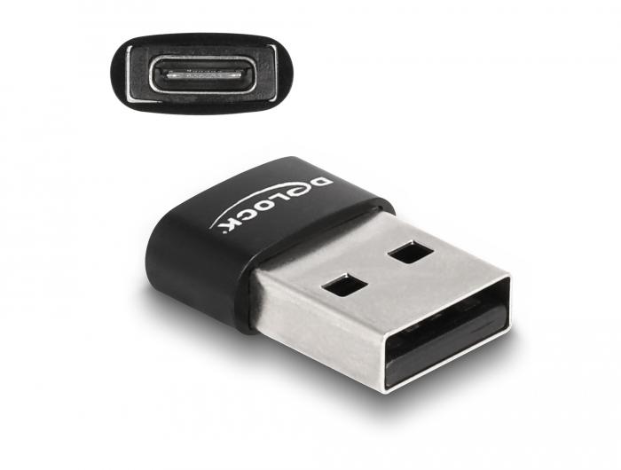 Delock USB 2.0 Adapter A M zu C F - Delock