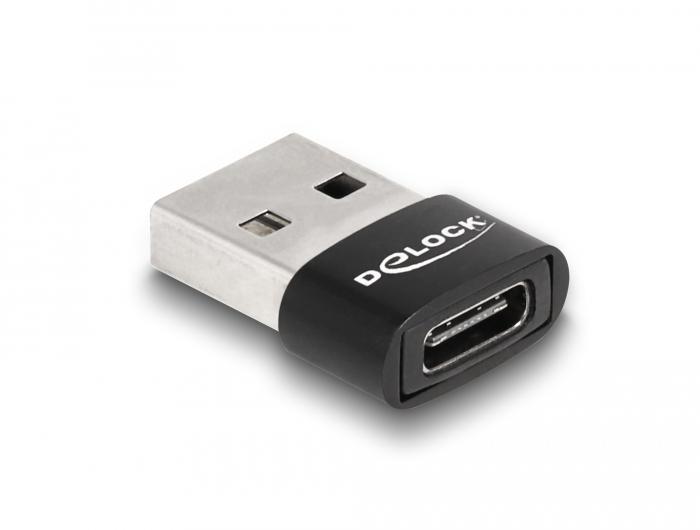 Delock USB 2.0 Adapter A M zu C F - Delock