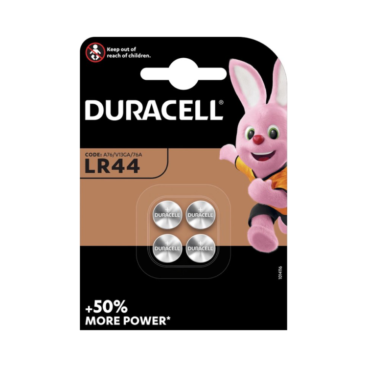 Duracell Alkaline LR44 1,5V Blister 4 - Duracell