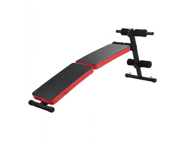 Klappbare Trainingsbank TD003B-5 (Schwarz/Rot) - Kein Hersteller