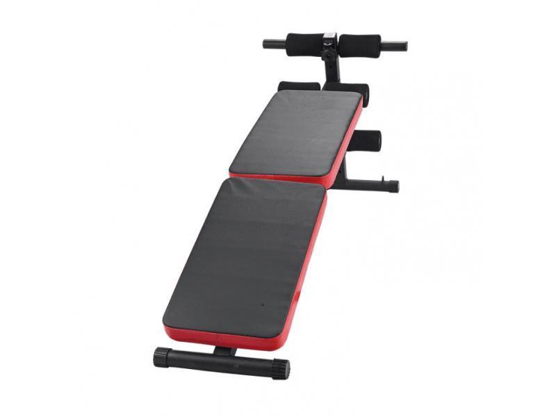 Klappbare Trainingsbank TD003B-5 (Schwarz/Rot) - Kein Hersteller