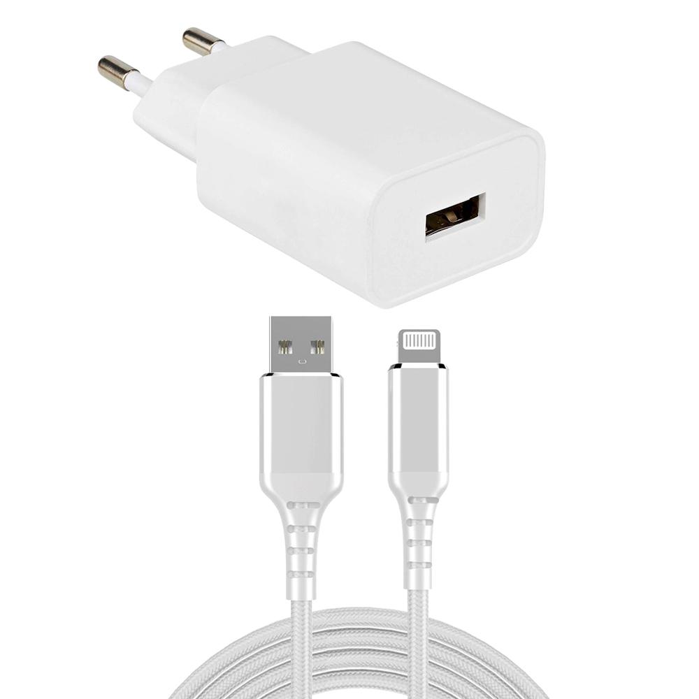USB-Ladegerät + Lightning-Kabel - Allteq
