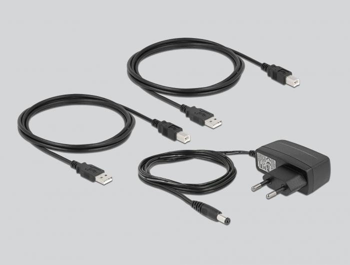 Delock USB 2.0 switch, 2x USB B naar A, 1.8m. - Delock