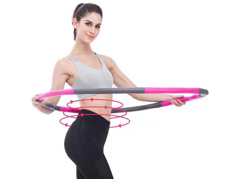 Foam Hula Hoop 100cm, 1,5kg (Rosa-Grau) - Kein Hersteller
