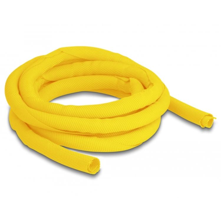Delock Gewebeschlauch, selbstschließend, 2 m, 10 mm, gelb