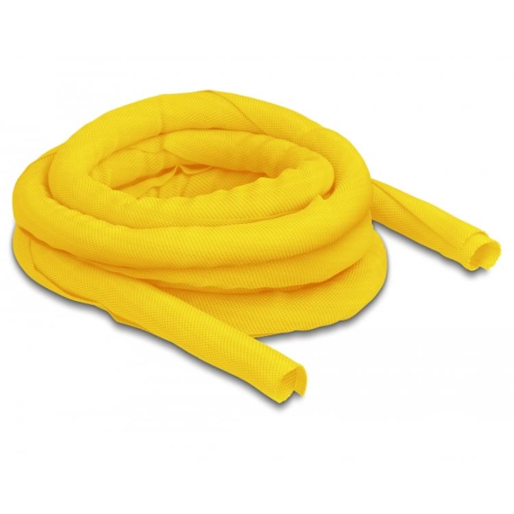 Delock Gewebeschlauch, selbsth., 5 m x 16 mm, gelb. - Delock