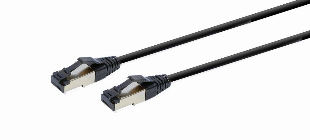 S/FTP Cat8 Patchkabel LSZH, schwarz 0,5 Meter - Cablexpert