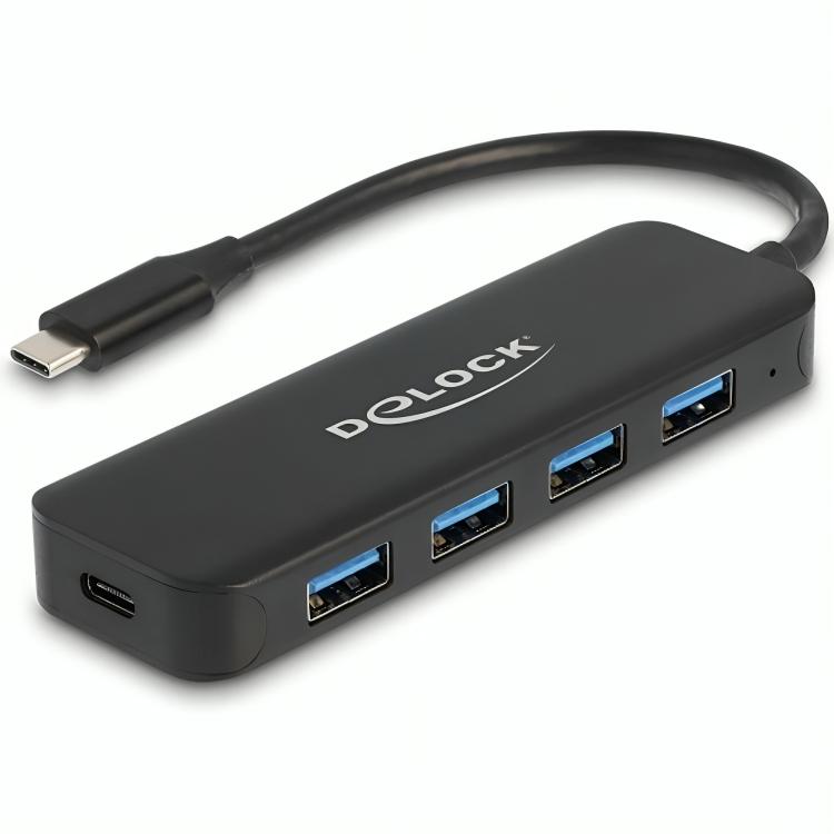 USB C Hub mit 4× USB A Ports und Power Delivery