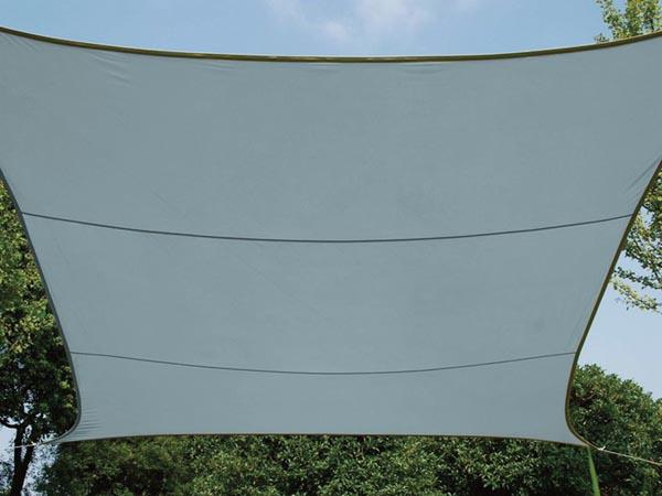 SONNENSEGEL - RECHTECKIG - 2 x 3 m - FARBE: HELLGRAUE - Perel