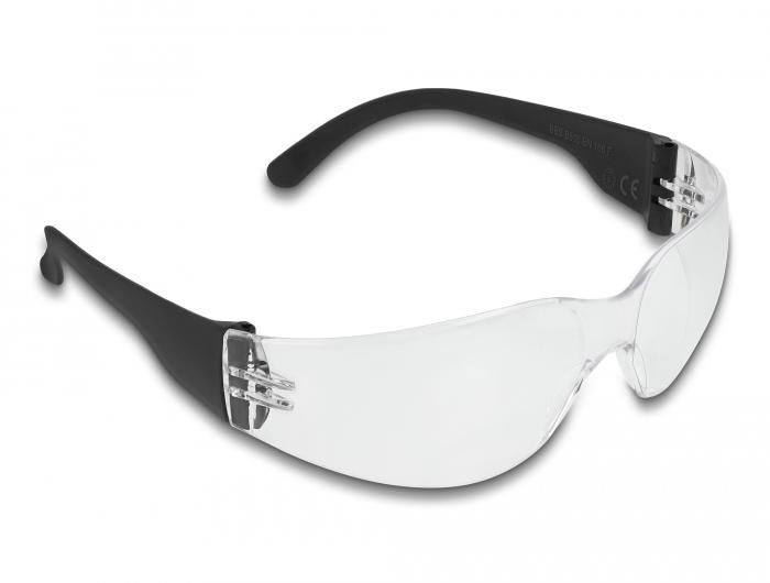 Delock Schutzbrille mit Bügeln, klare Gläser - Delock