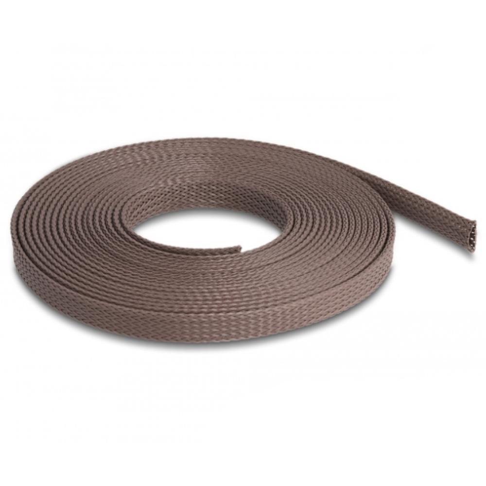 Delock Geflechtschlauch, knaagdierbestendig, 5 m, 12 mm, bruin. - Delock