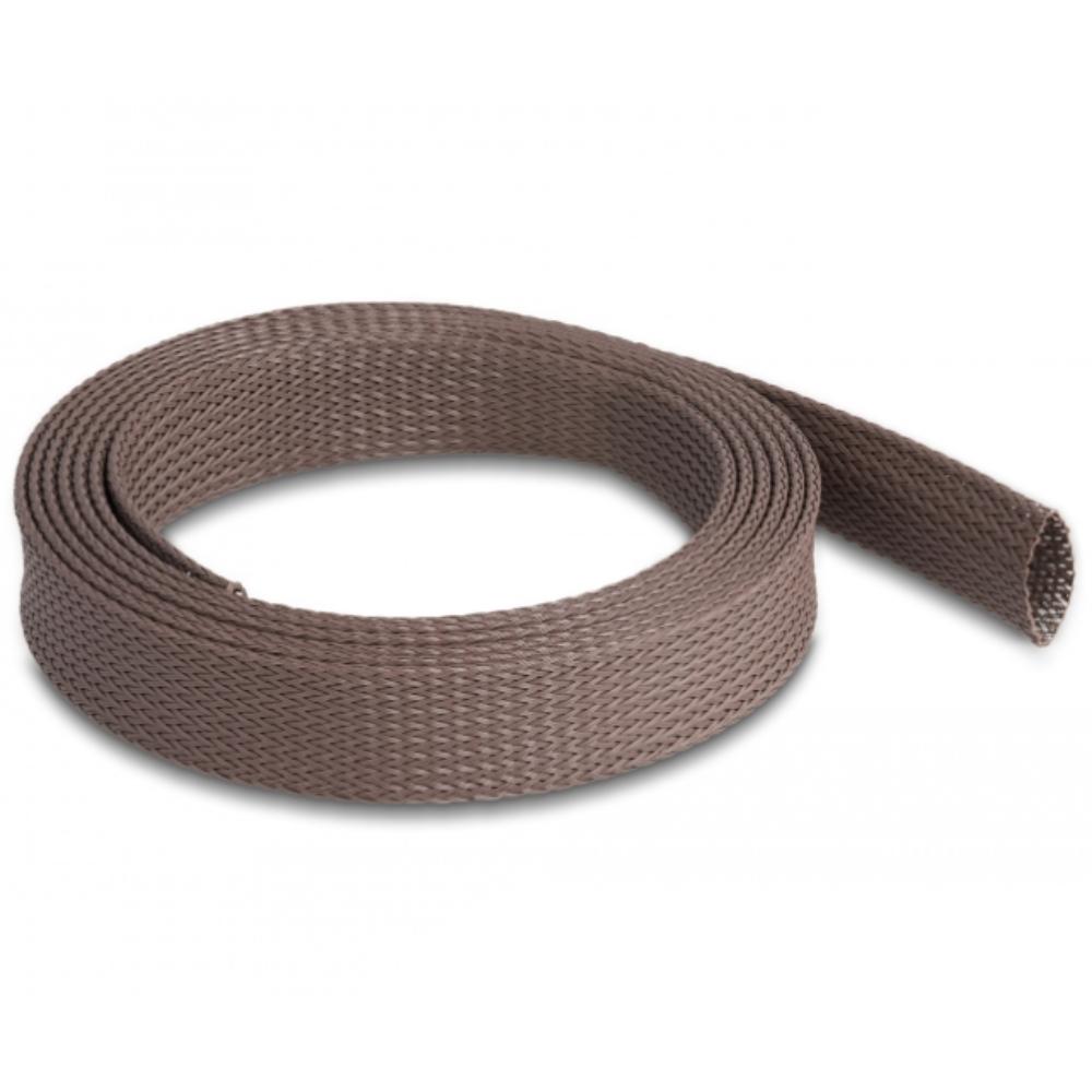 Delock Geflechtschlauch, 2 m, 25 mm, Nagetierschutz, braun. - Delock