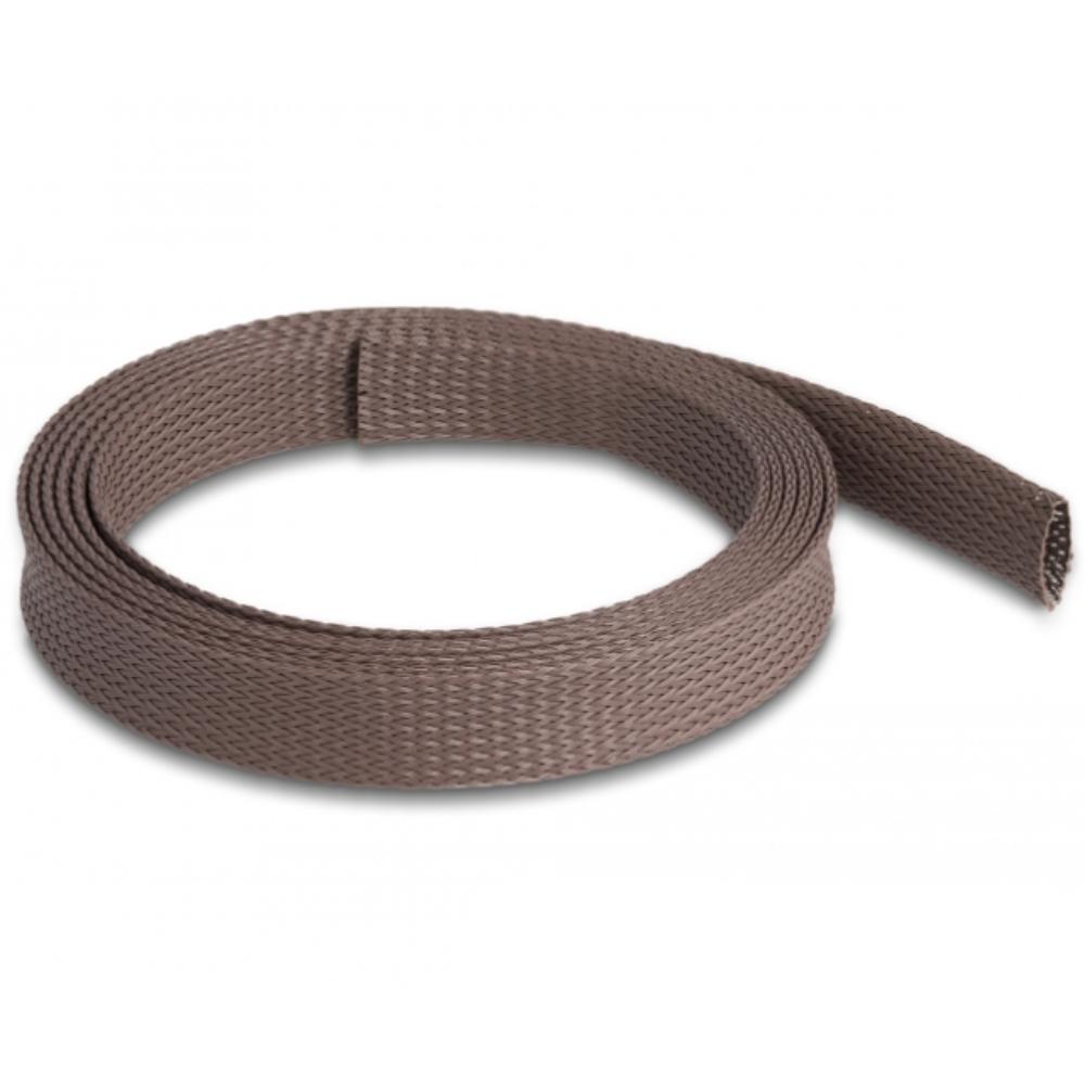 Delock Geflochten slang, 2 m, 19 mm, knaagdierbestendig, bruin. - Delock