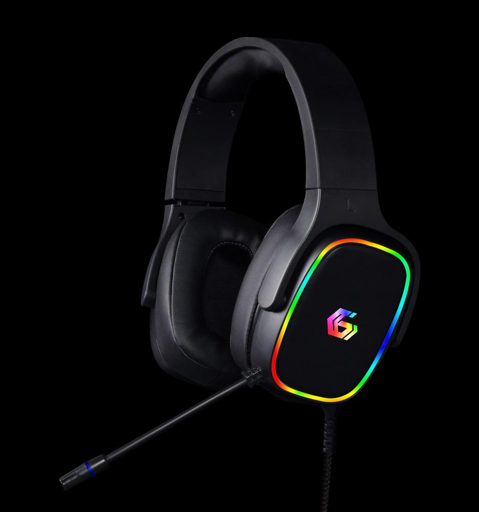 USB 7.1 Surround Gaming Headset mit RGB-Lichteffekt - GMB Gaming