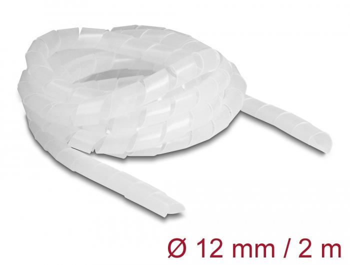 Delock Spiralschlauch flexibel 2 m x 12 mm transparent - Delock