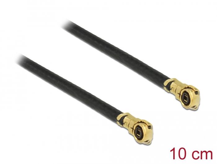 Delock Antennenkabel MHF® 4L Stecker zu MHF® 4L Stecker 1,13 10 cm - Delock