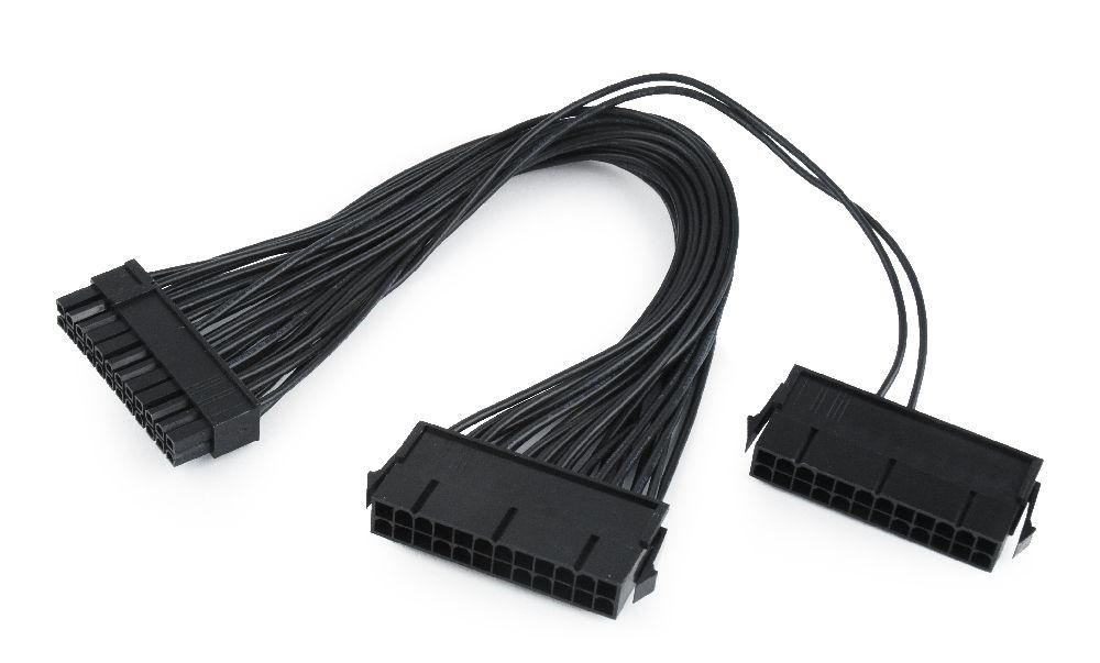 Doppeltes 24-Pin internes PC-Netzkabelverlängerung, 0,3 m - CableXpert