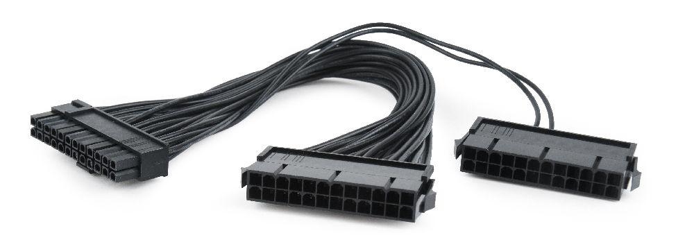 Doppeltes 24-Pin internes PC-Netzkabelverlängerung, 0,3 m - CableXpert