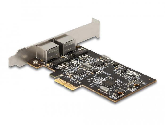 Delock PCI Express x2 Karte auf 2 x 2.5 Gigabit LAN i225 - Delock