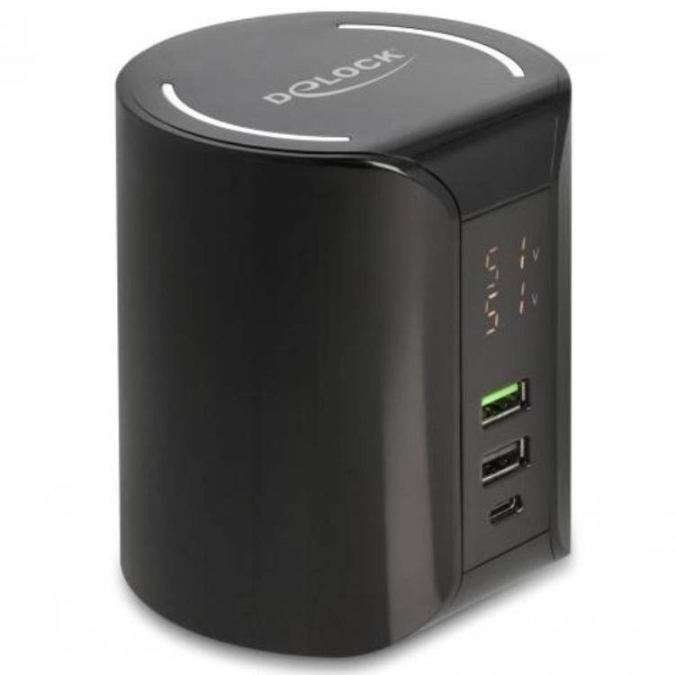 QI Wireless Charger + USB - Delock