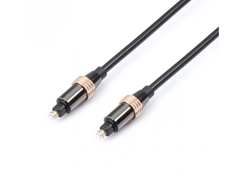 Reekin Toslink Optical Audio-Kabel - 5,0m PREMIUM (Schwarz) - Reekin
