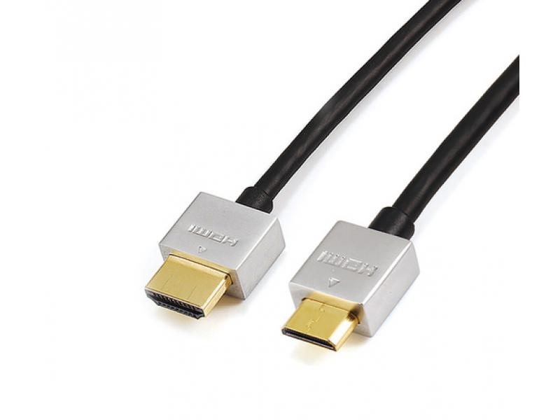 Reekin HDMI Kabel - 1,0 Meter - FULL HD Ultra Slim Mini (Hi-Speed w. Eth.) - Reekin