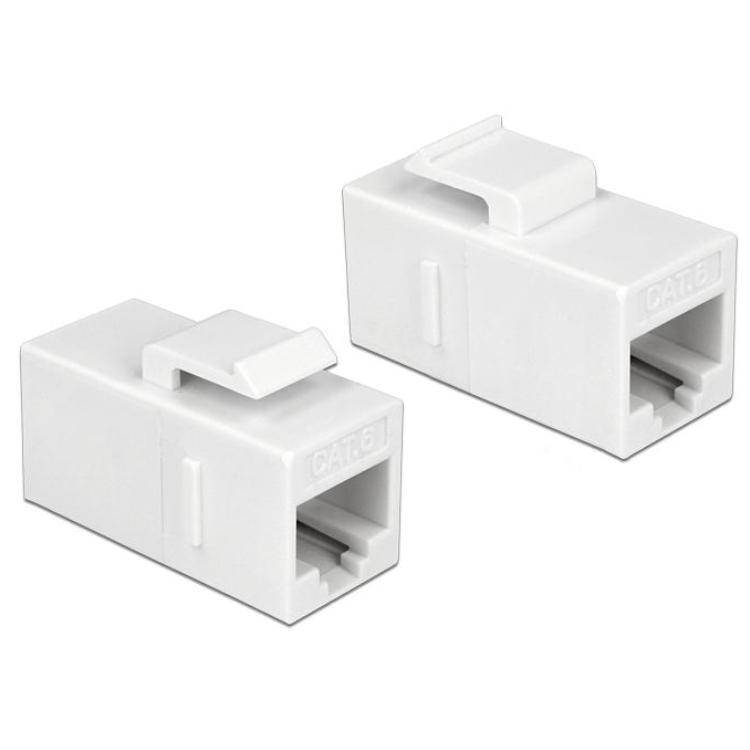 Répartiteur de réseau - Type : Cat 5e/6/7 Connexion 1 : RJ45 femelle  Connexion 2 : RJ45 femelle Nombre : Chaque