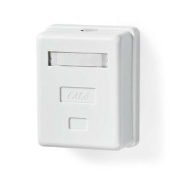 Netzwerk-Wallbox Aufputzmontage 1 Port(s) STP CAT6 Gerade Buchse Gold - Nedis